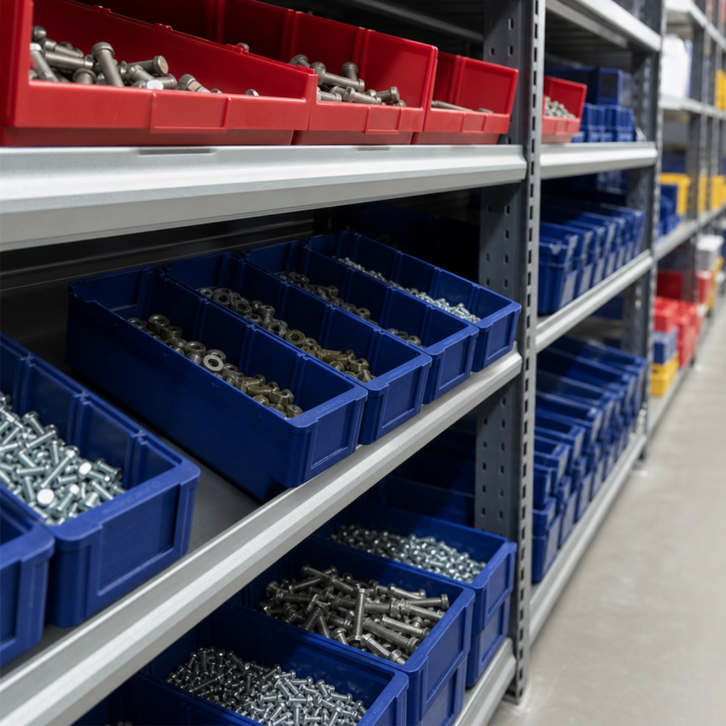 Plastic Shelf Storage Trays for Component Bins