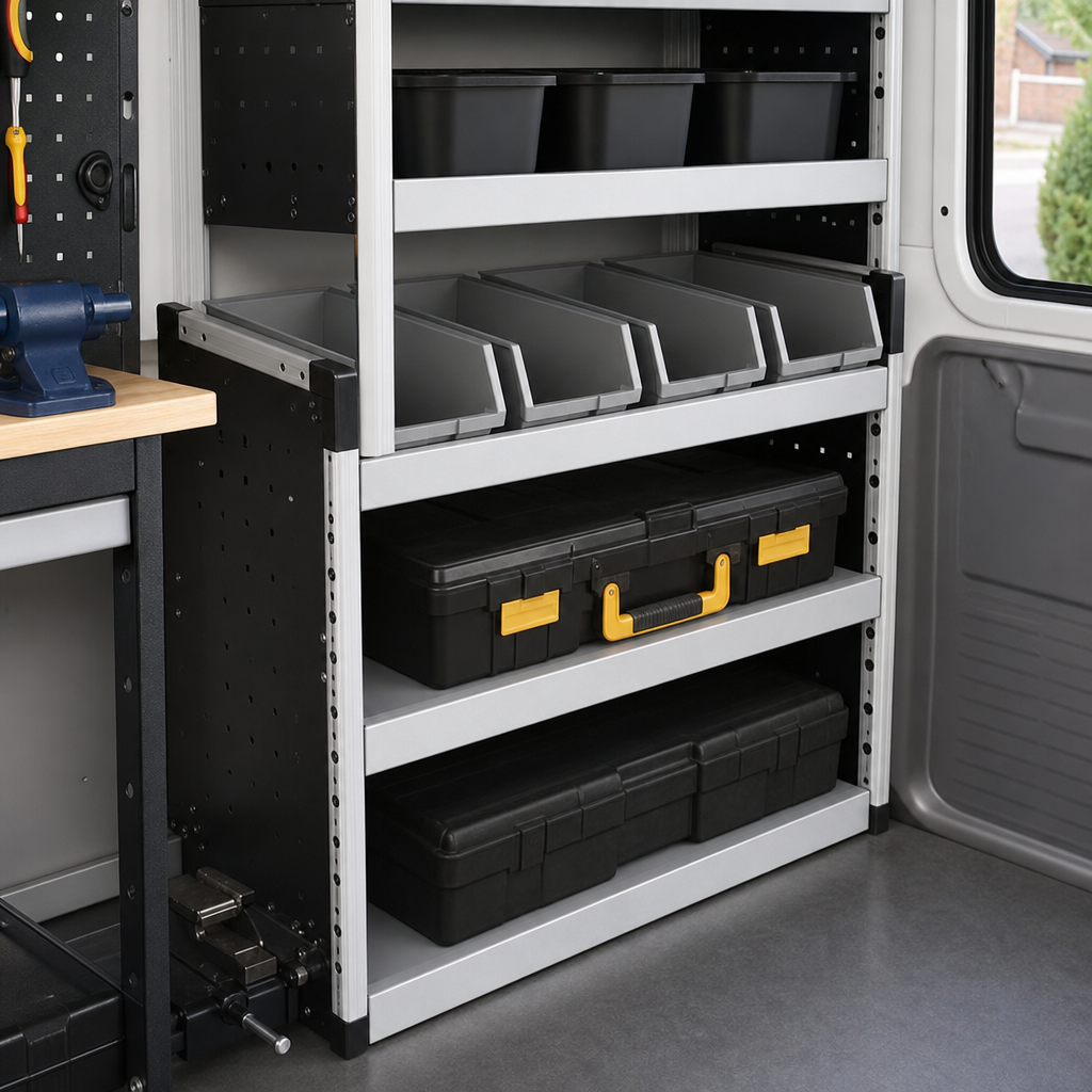 Plastic Storage Bin Set for 1000mm Van Racking
