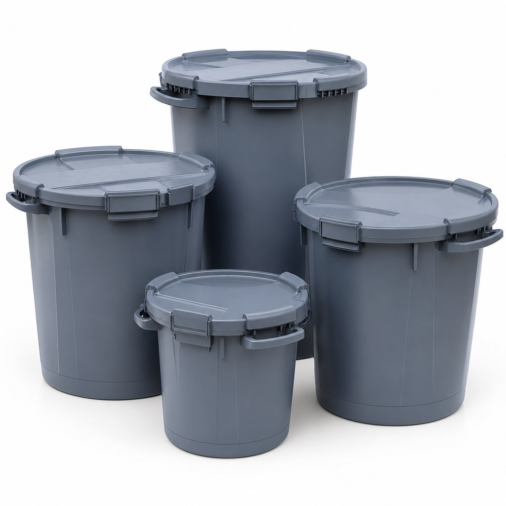 Plastic Storage Tubs with Secure Lids