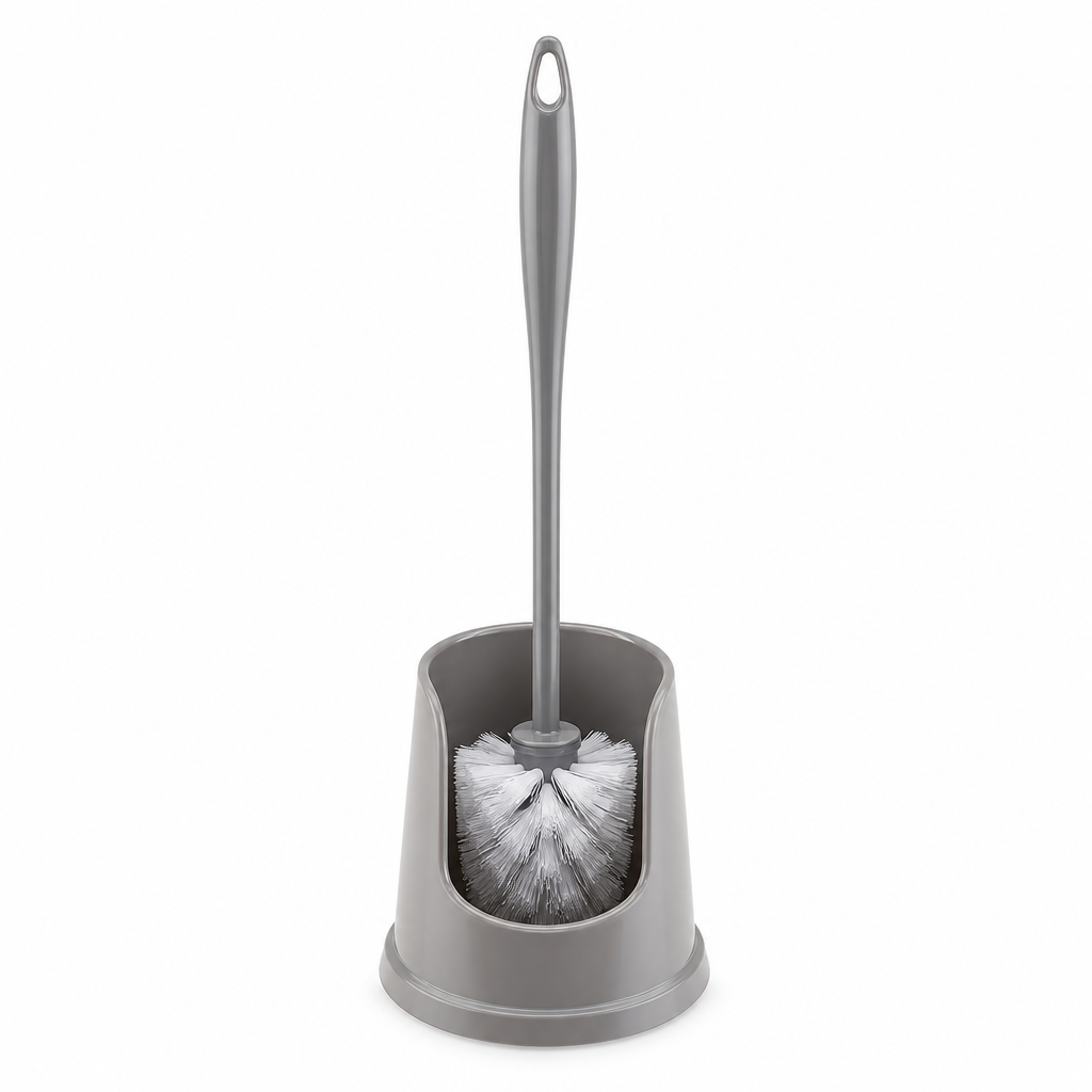 Plastic Toilet Brush with Open Holder