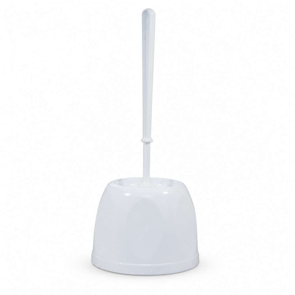 Plastic Toilet Brush with Open Holder