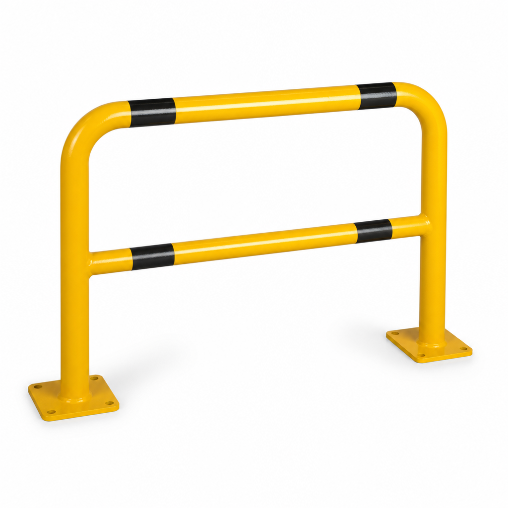 Plate-Mounted Steel Safety Barrier, 59 mm Diameter