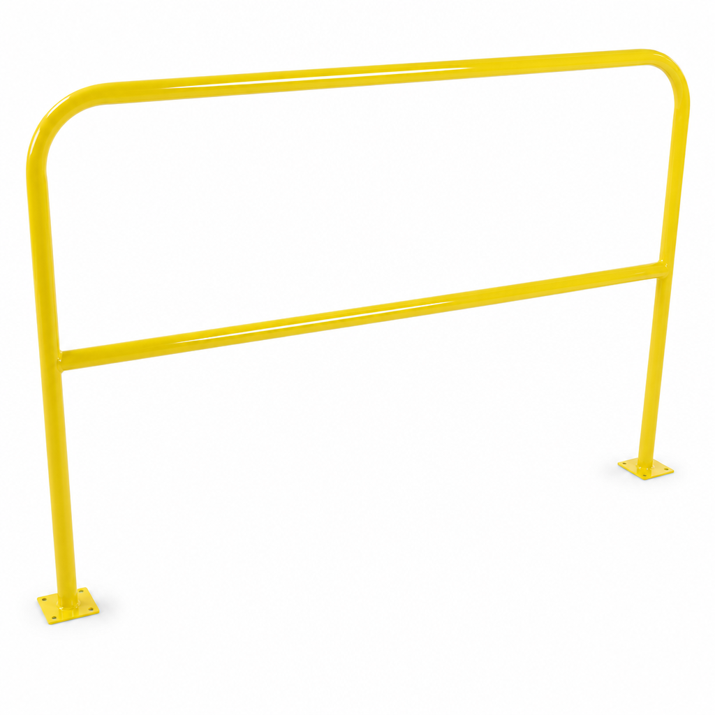 Plate Mounted Traffic Hoop Barriers, 38mm Diameter