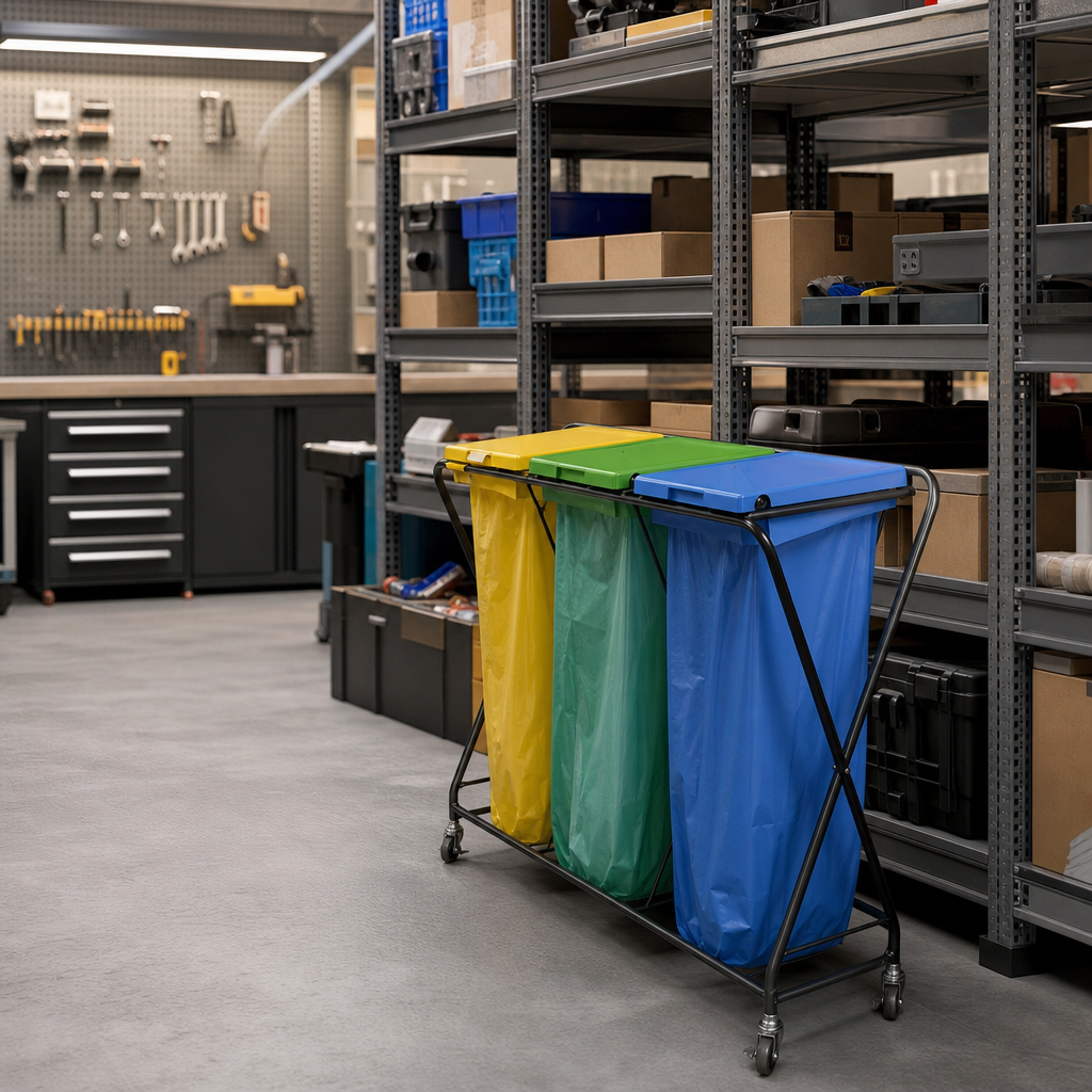 Pocket Trolley Sack Waste Collection System