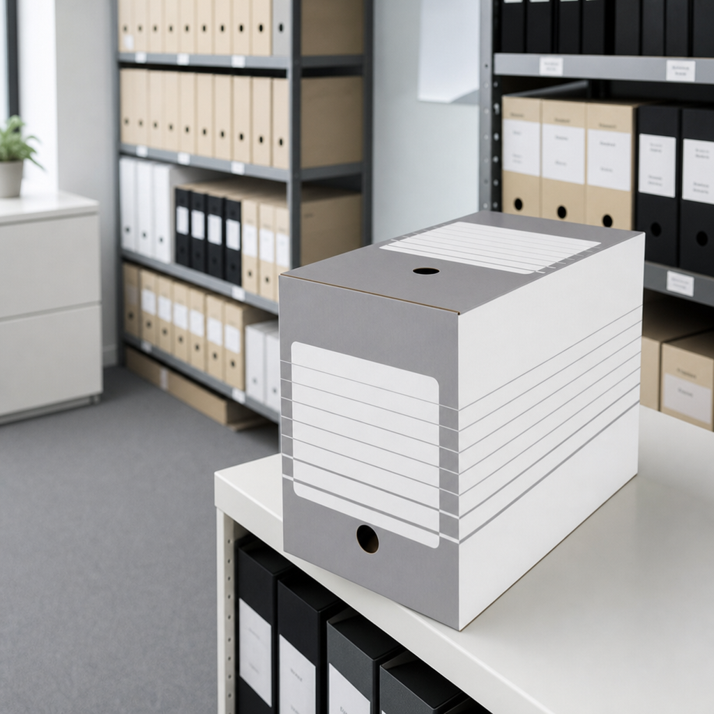 Pop-Up Archive Storage Boxes with Hinged Lids