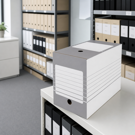 Pop-Up Archive Storage Boxes with Hinged Lids