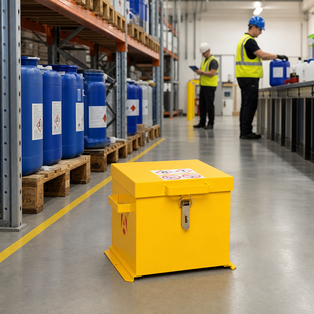 Portable COSHH Chemical Storage Container
