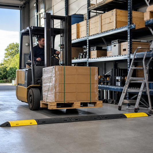 Portable Rubber Speed Bump Kit 20 Tonne Capacity