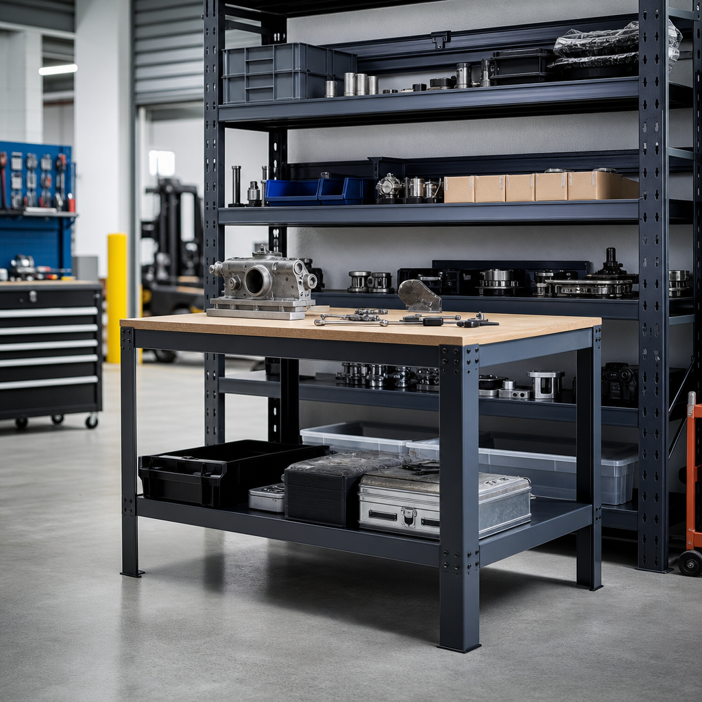 Portable Steel Workbench 800h x 1200w x 600d