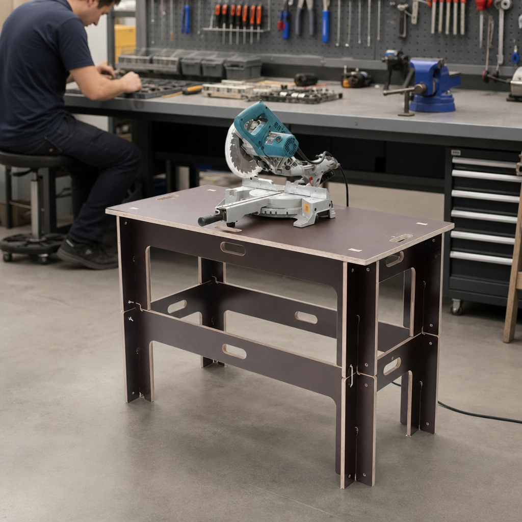 Portable Steel Workbench 800h x 1200w x 600d