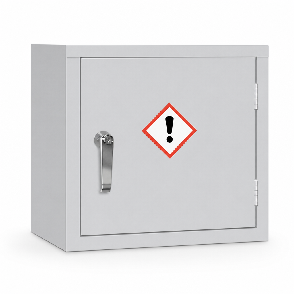 Premium Mini Grey COSHH Flammable Material Storage Cabinet