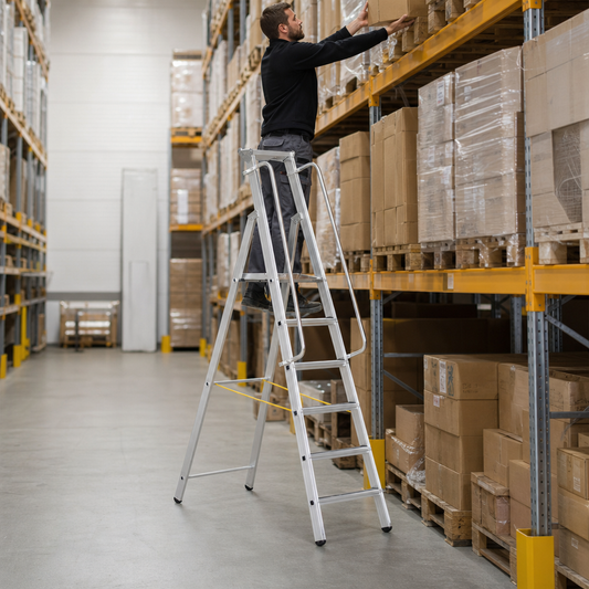Professional Aluminium Step Ladder with Large Platform