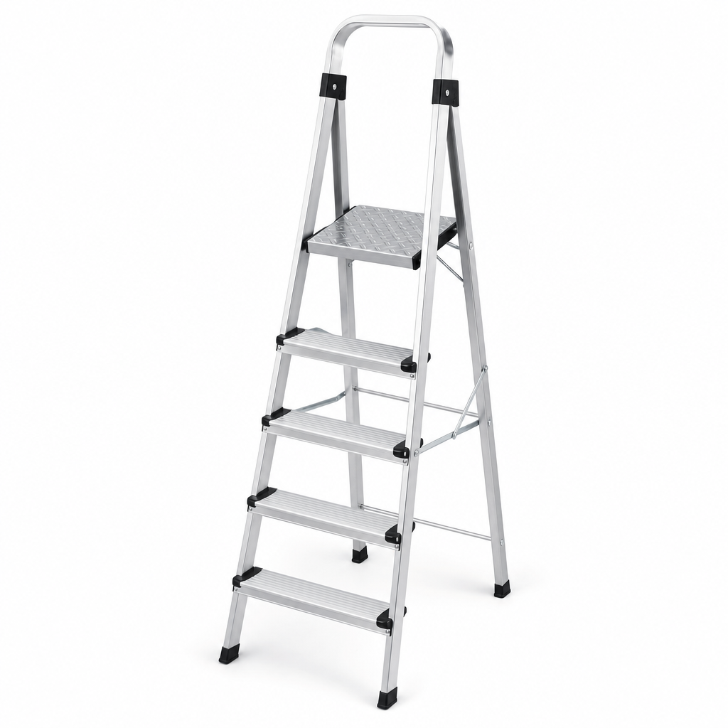 Professional Aluminium Step Ladder with Large Platform