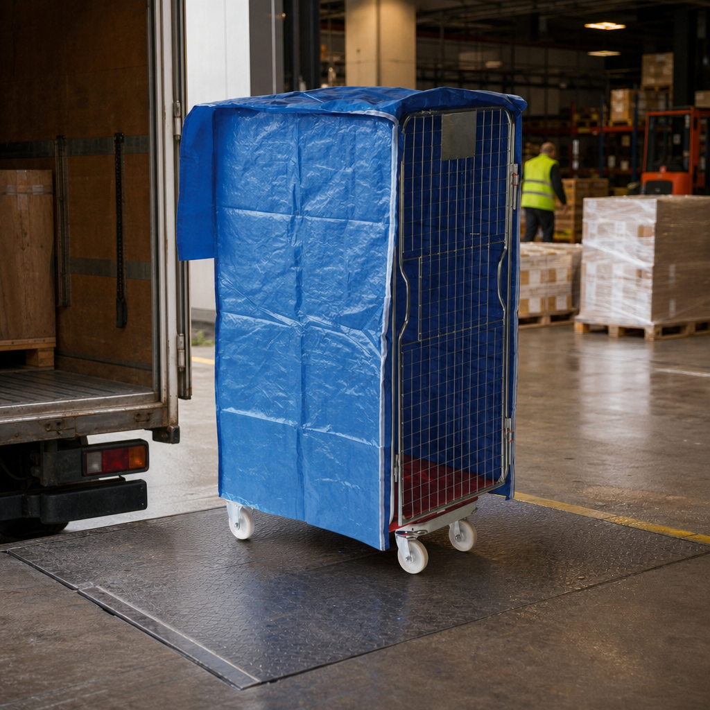 Protective Cover for Roll Containers