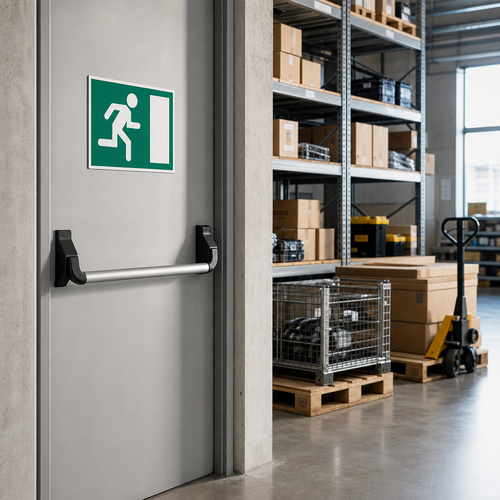 Push Bar to Open Safety Sign