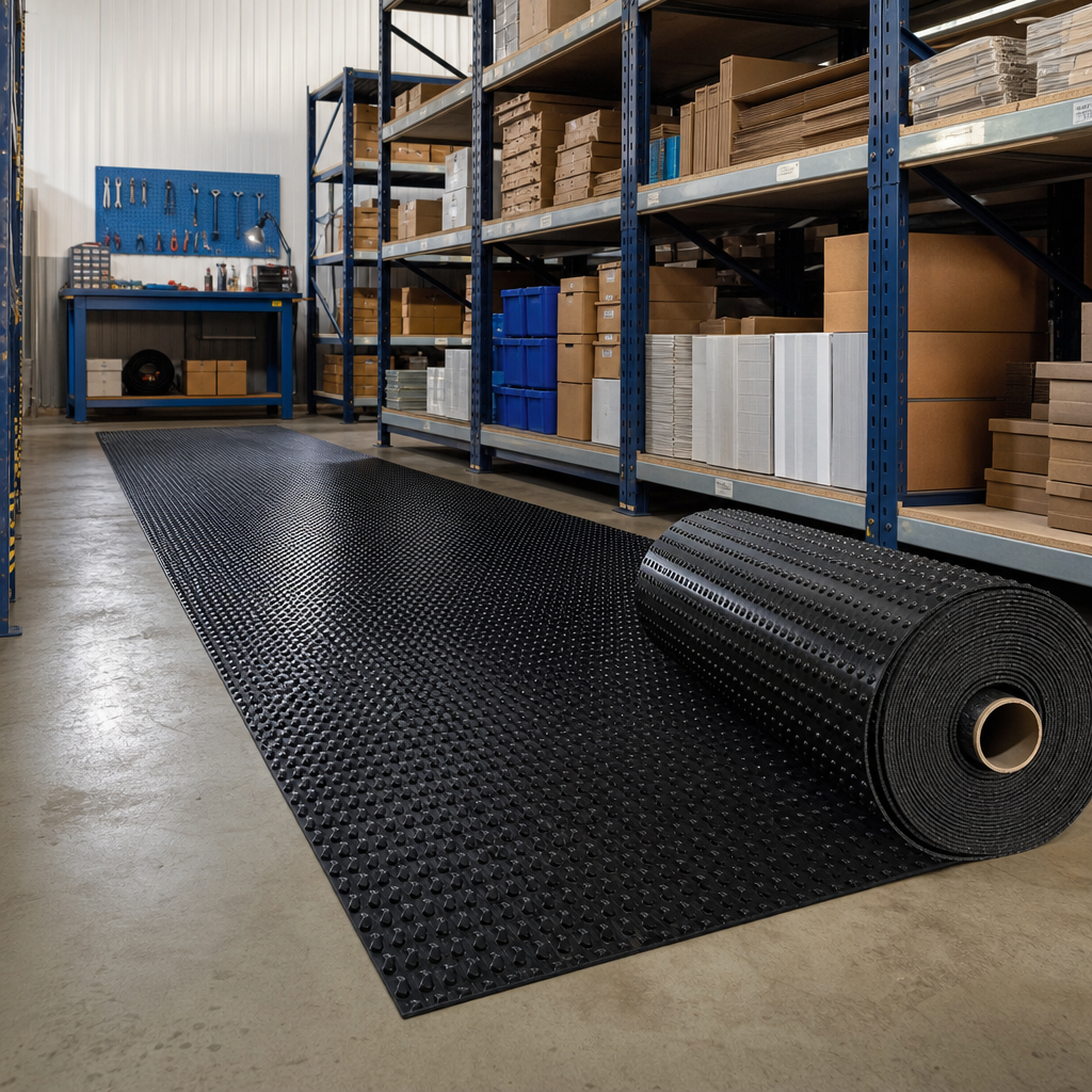 PVC Anti-Slip Roof Walkway Matting Rolls 600–1220mm