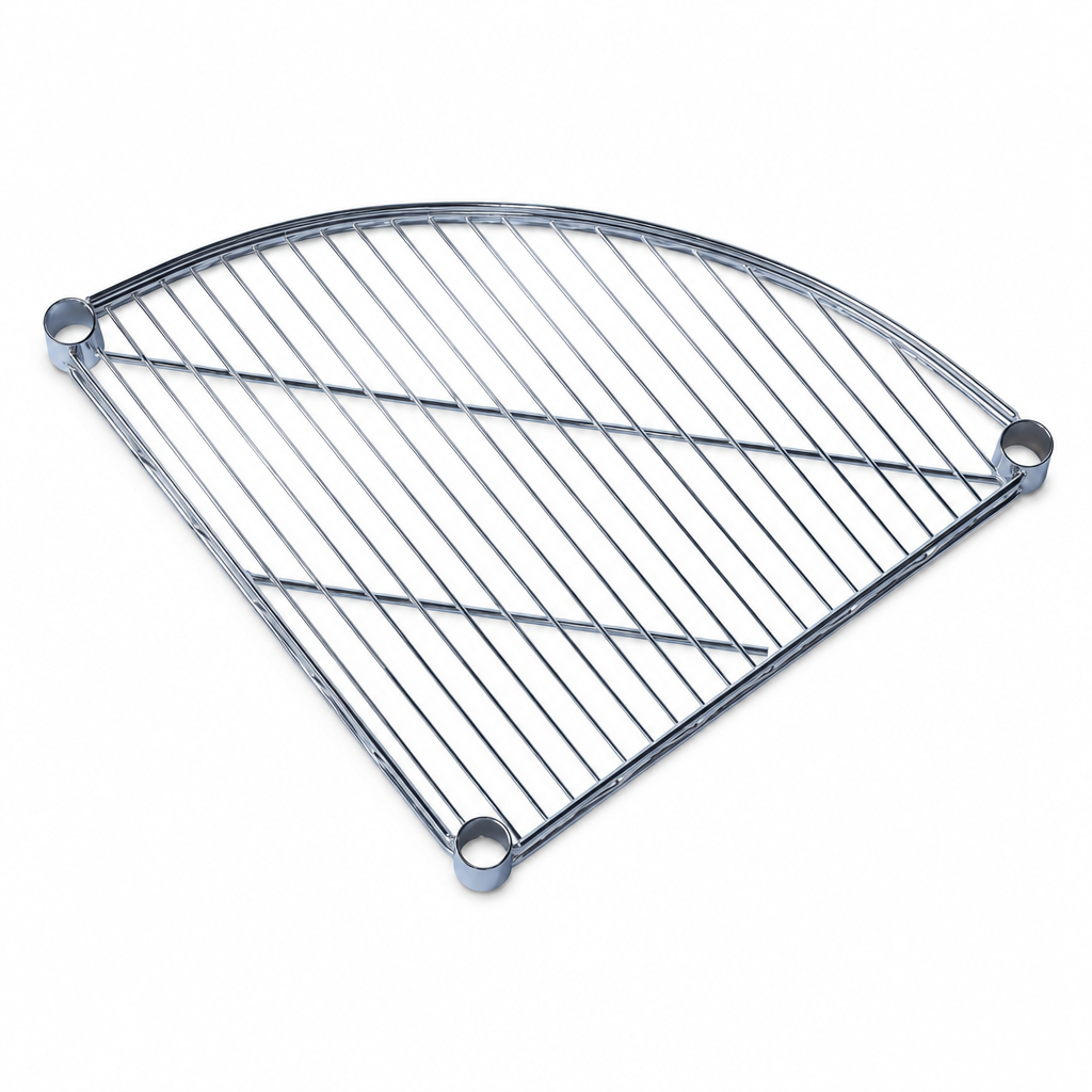 Quarter Round Extra Shelf for Chrome Wire Shelving