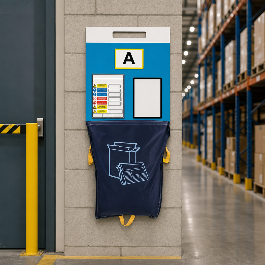 Rack End Fire Safety Shadow Board Station – Single Aisle