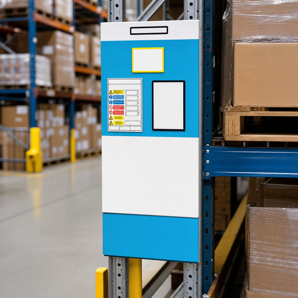 Rack End Shadow Whiteboards for Single Aisles