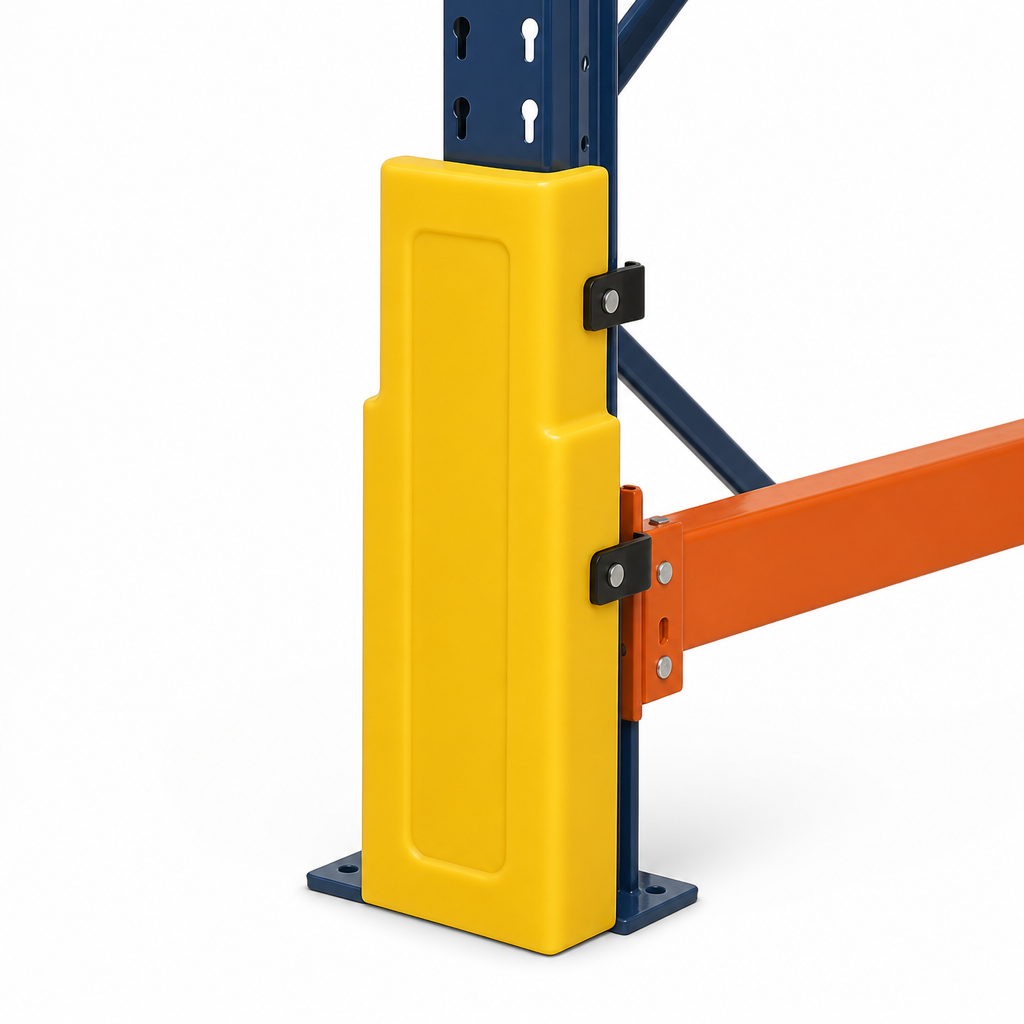 Rack Mounted Polyethylene Guards for Upright Protection