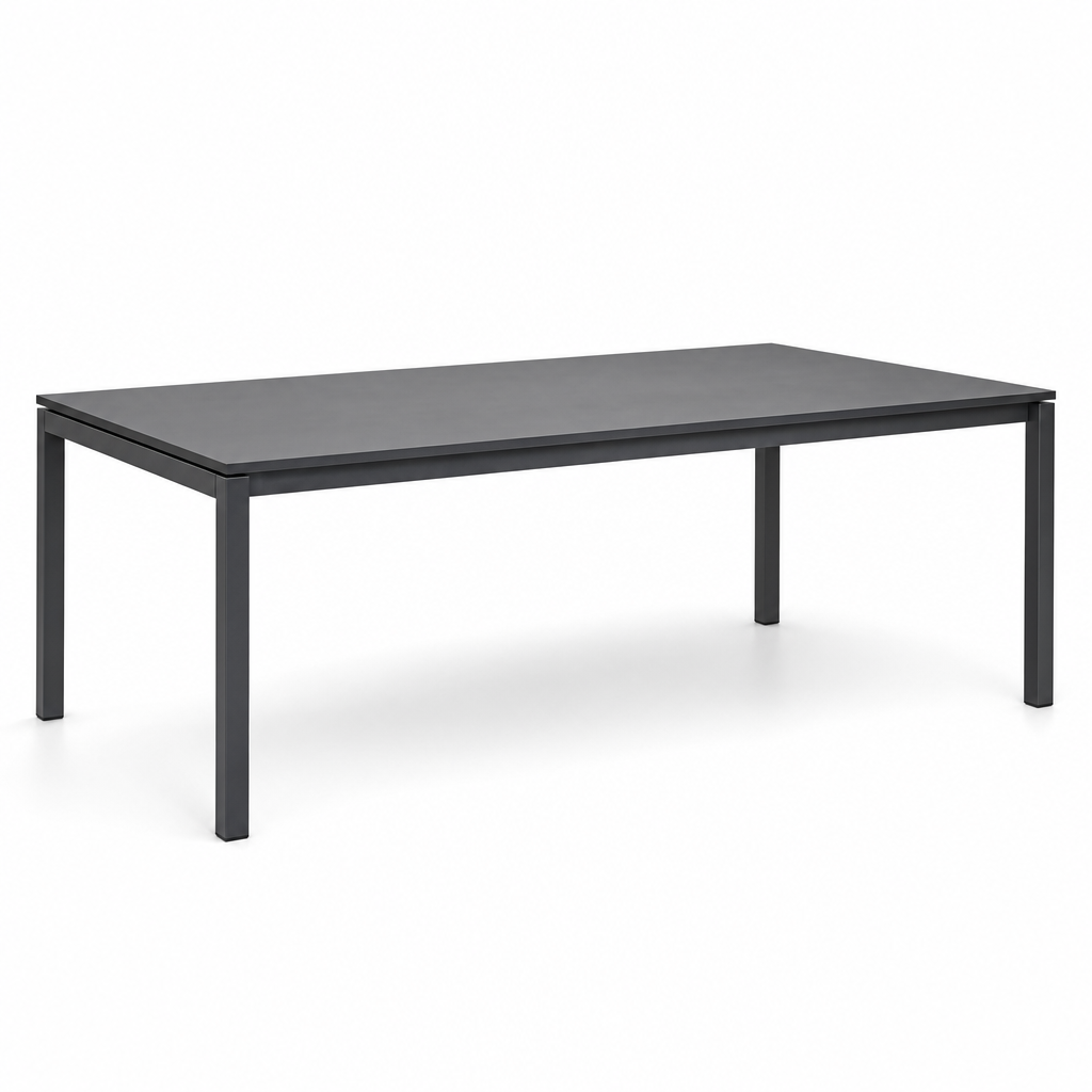 Rectangular Conference Table with 4-Leg Base