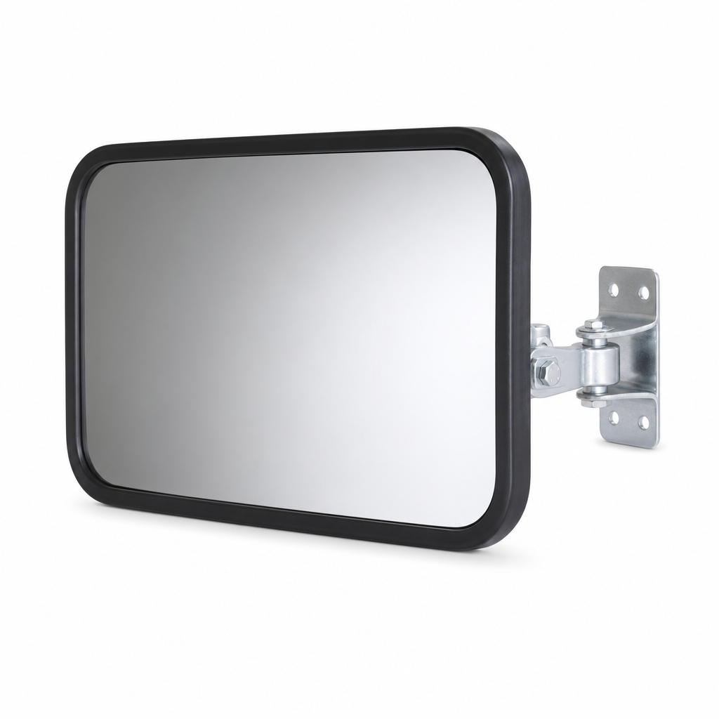 Rectangular Convex Traffic Safety Mirror with Adjustable Bracket