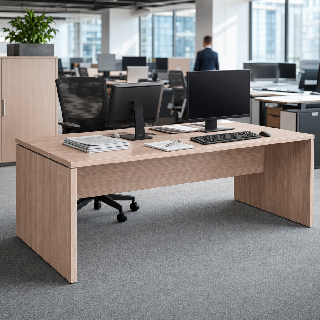 Rectangular Office Desk with 2 Width Options