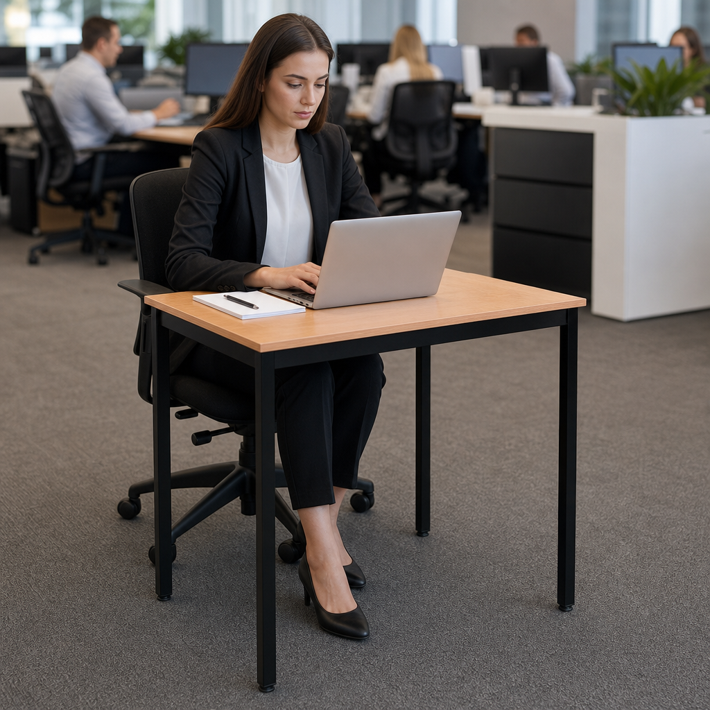 Rectangular Office Desk with MFC Top 1200mm
