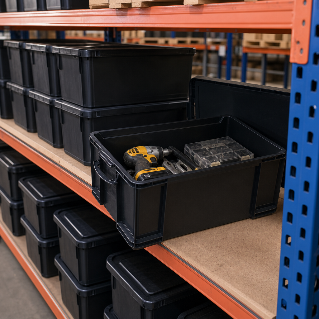 Recycled 64 Litre Storage Box with Lid