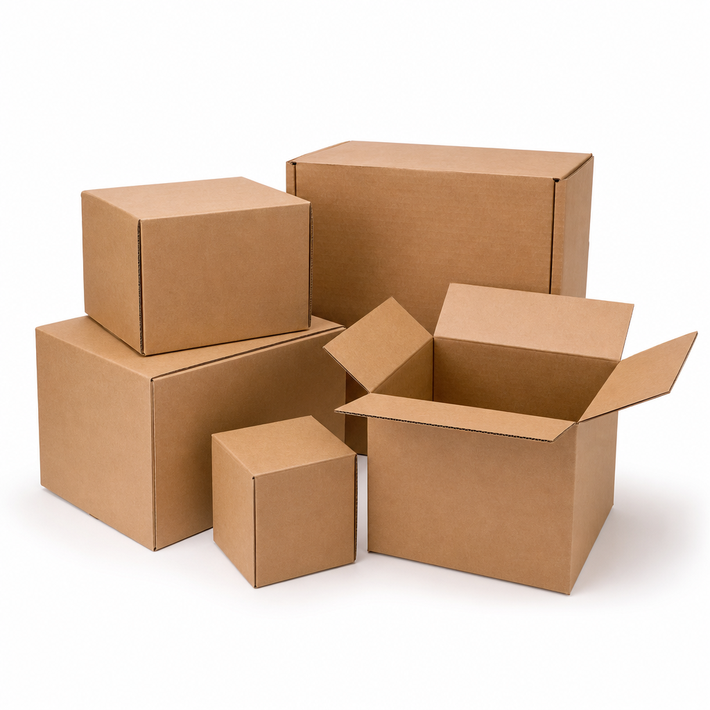 Recycled Single Wall Thick Cardboard Packing Boxes