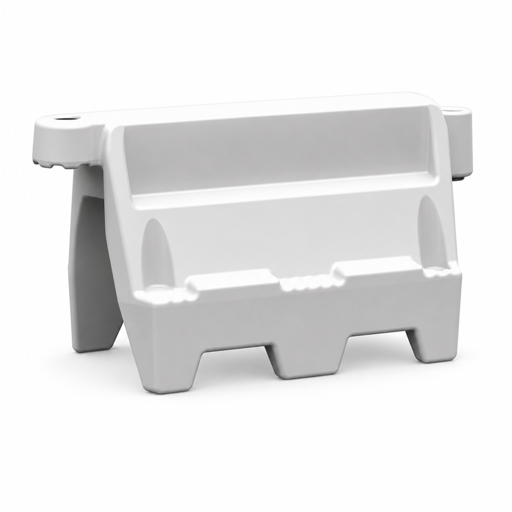 Red or White Road Wall Barrier for Traffic Control and Safety