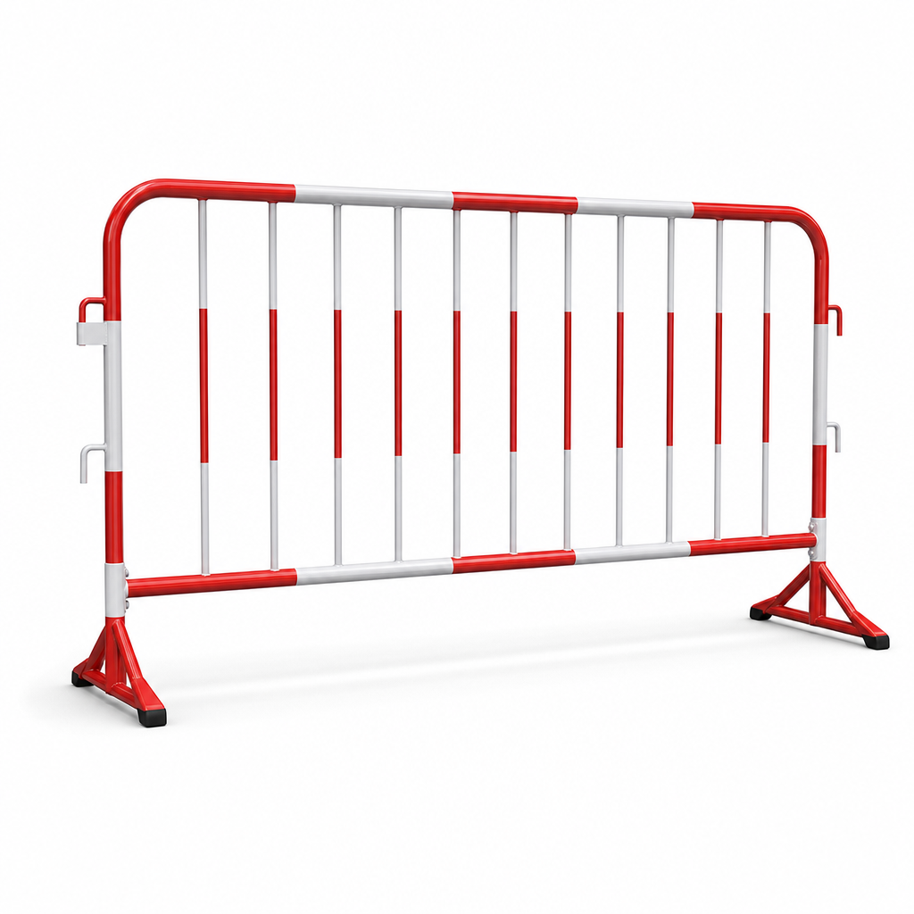 Reflective Traffic Control Barrier for Pedestrian and Road Safety