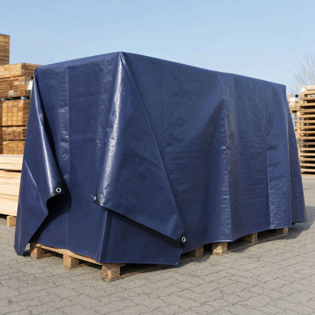 Reinforced Waterproof Tarpaulin Sheet with Eyelets