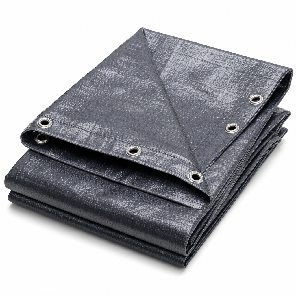 Reinforced Waterproof Tarpaulin Sheet with Eyelets