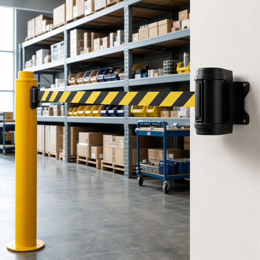 Retractable Safety Barrier Tape Unit