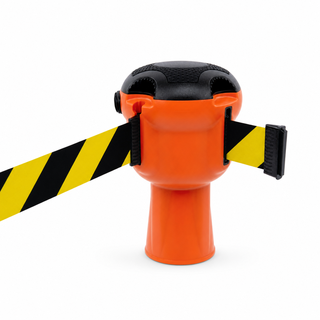 Retractable Safety Barrier Tape Unit