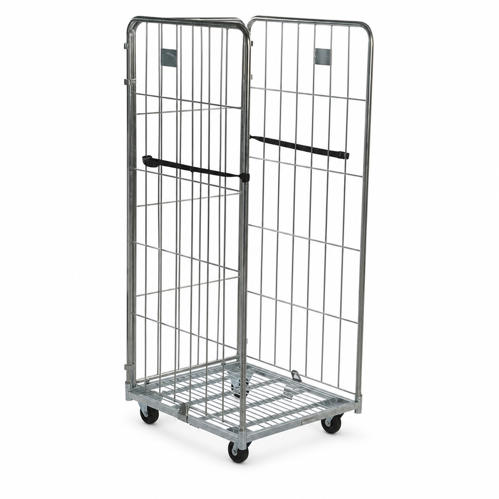 Roll Pallet Cage with Three Removable Sides