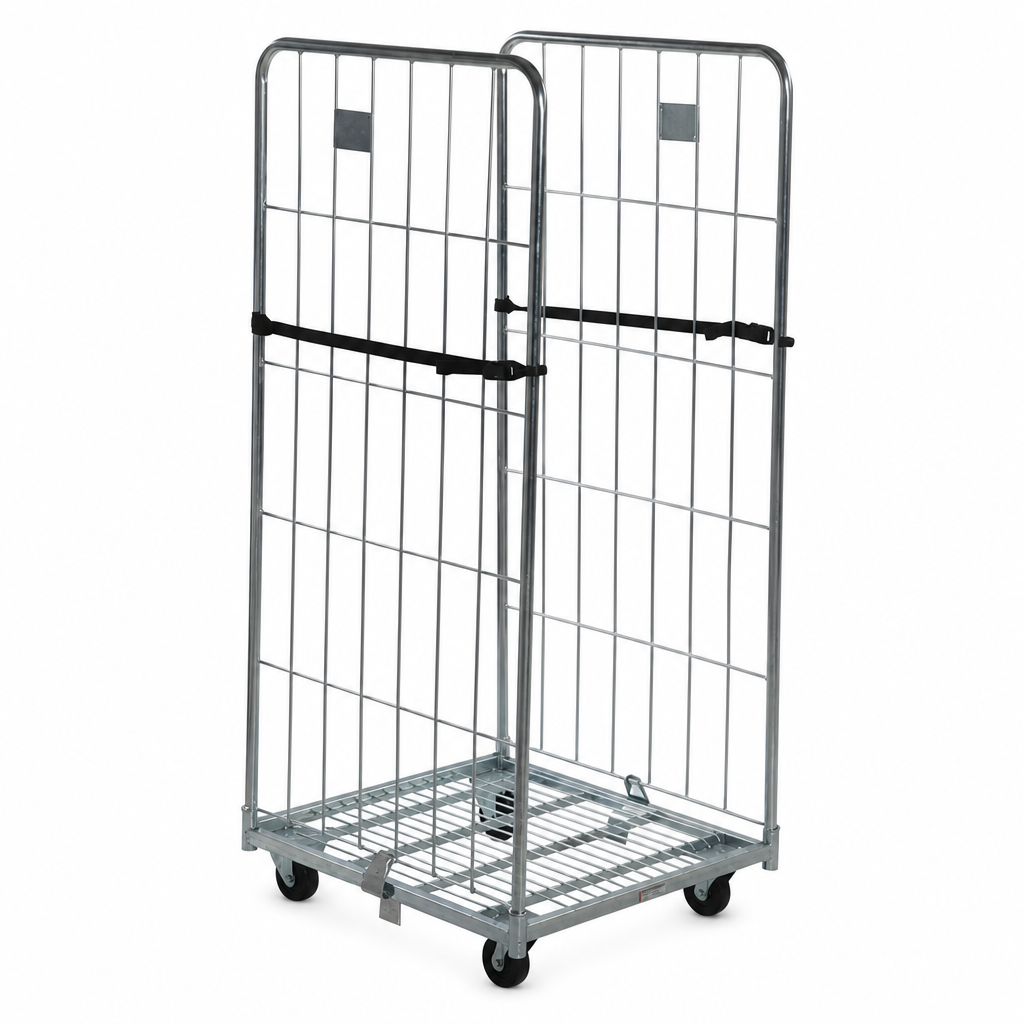 Roll Pallet with Two Removable Sides