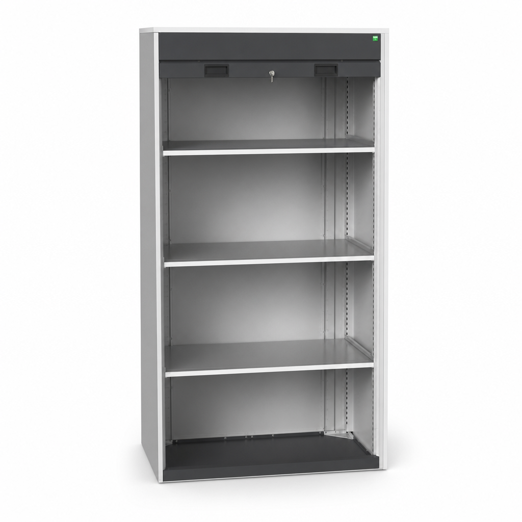 Roller Shutter Cupboard with Adjustable Shelving 2000 x 1050 x 650mm