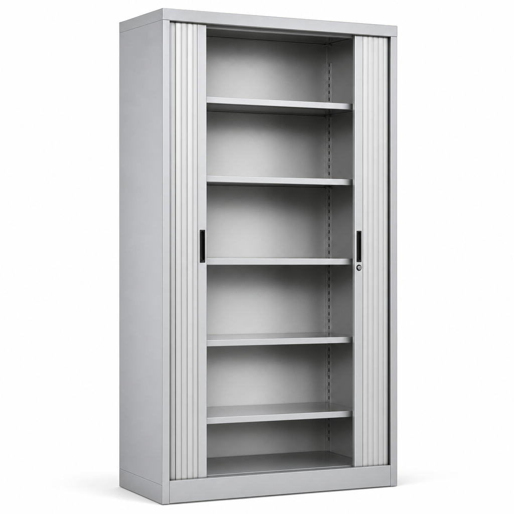 Roller Shutter Cupboard with Adjustable Shelving 2000 x 1050 x 650mm