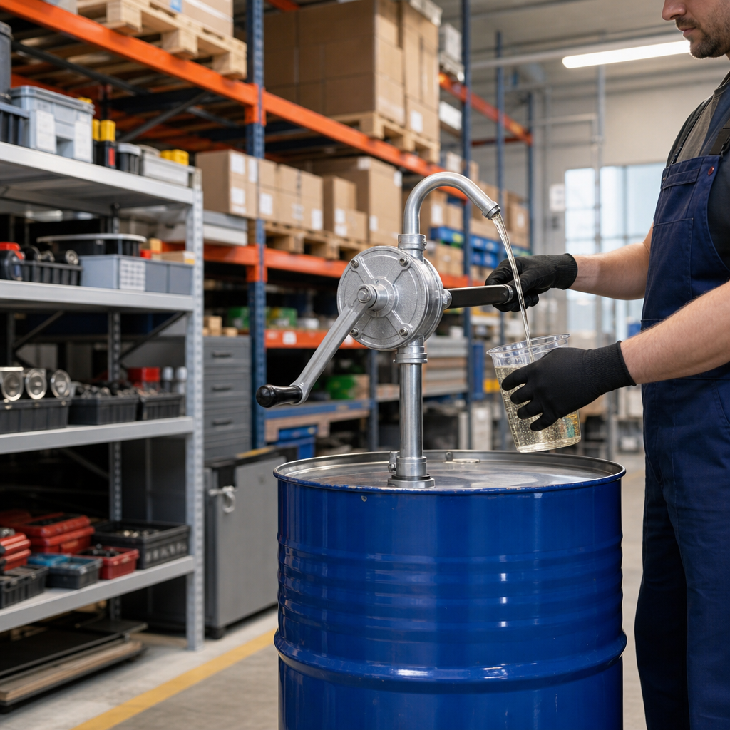 Rotary Hand Pump for Low Viscosity Non-Corrosive Liquids