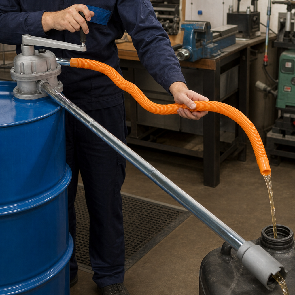 Rotary Hand Pump for Low Viscosity Non-Corrosive Liquids