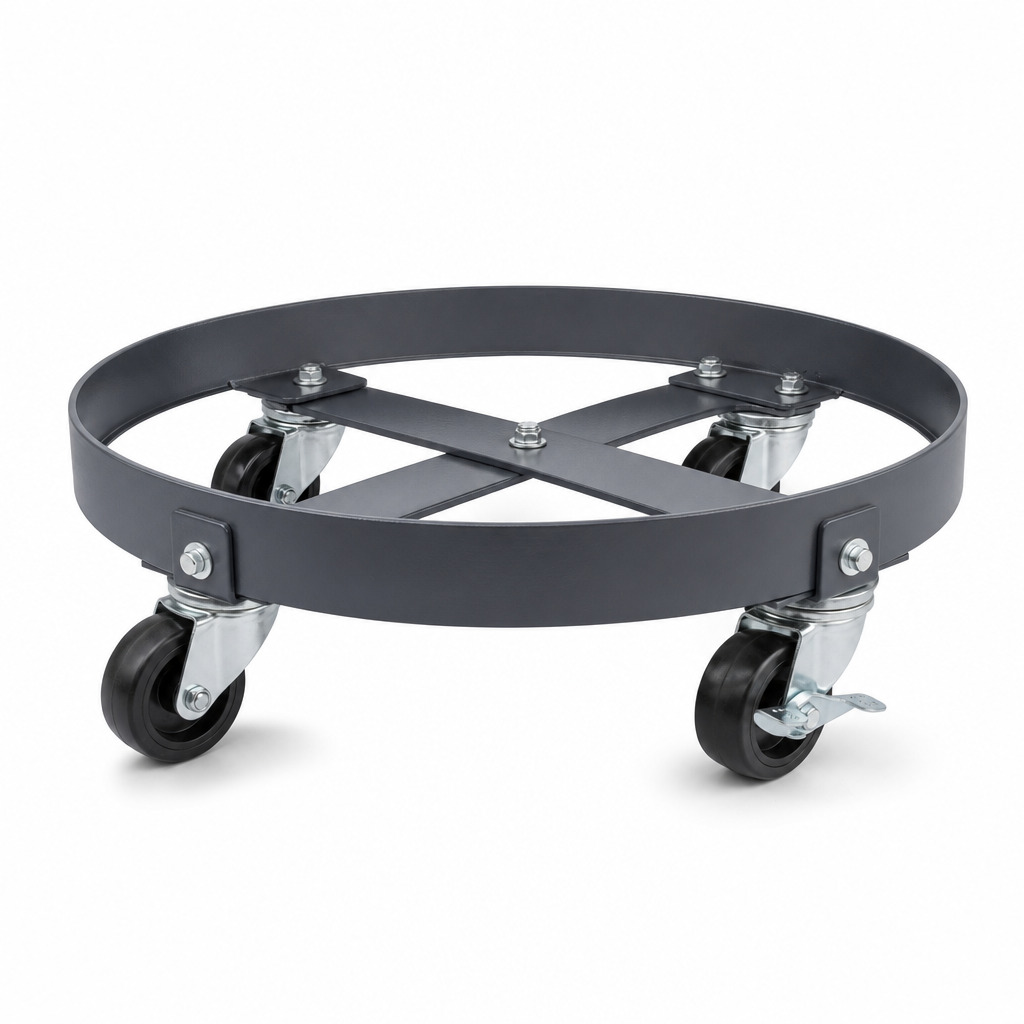 Round Container Dollies for Waste Bins and Drums