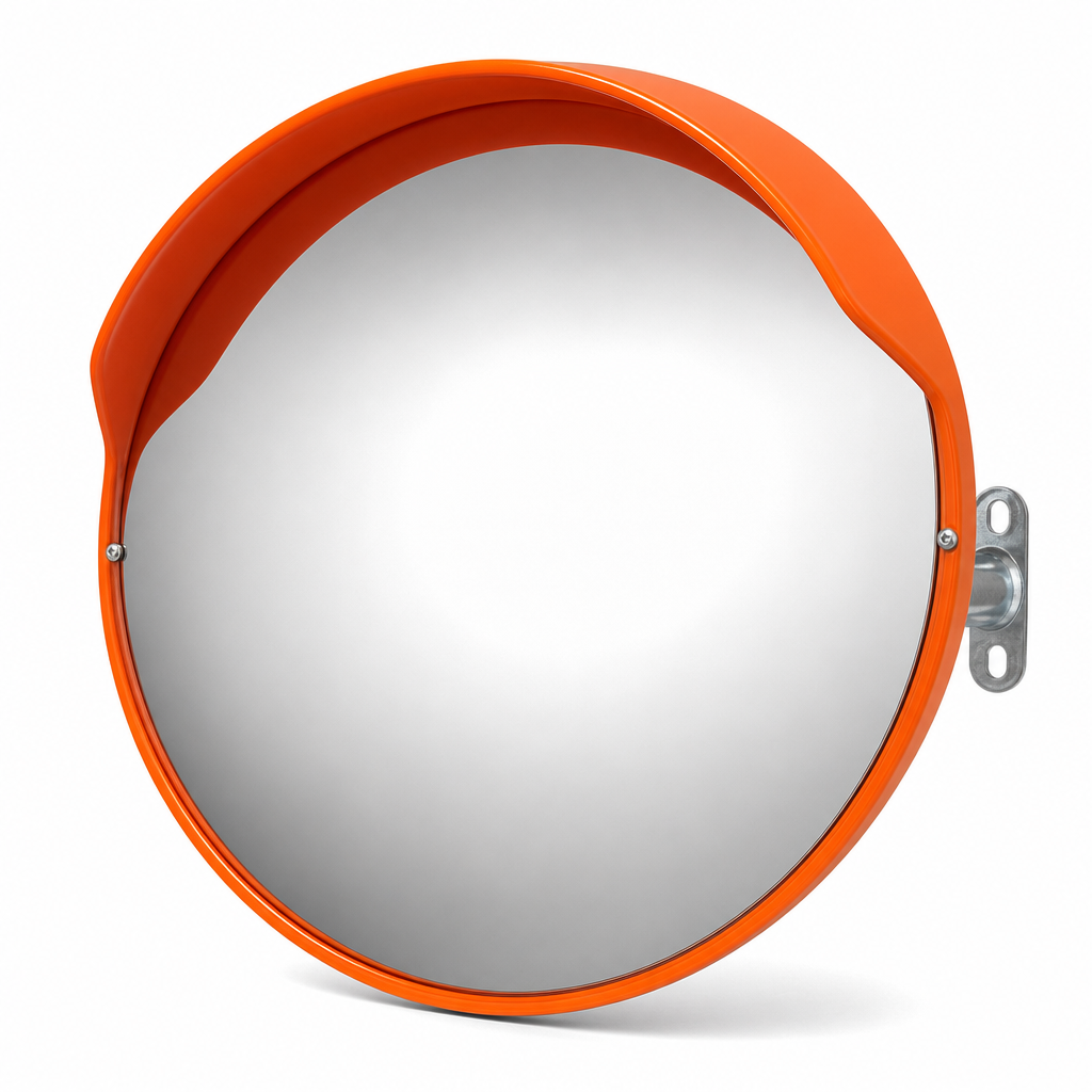 Round Convex Safety Mirror for Indoor and Outdoor Use