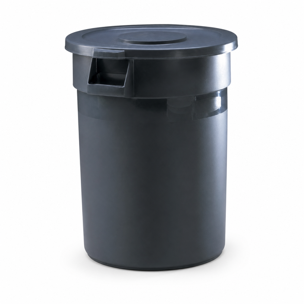 Round Industrial Waste Containers for Heavy Duty Use