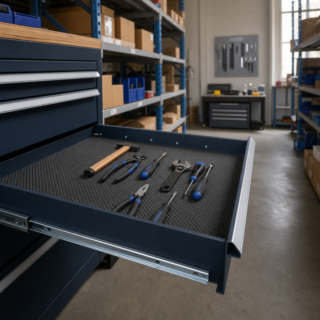 Rubber Drawer Inlay Mat for 1300mm Wide Tool Cupboards