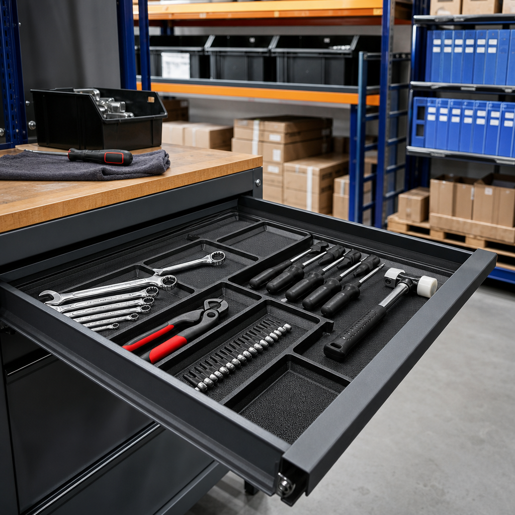 Rubber Inlay Drawer Mat for 650mm Wide Tool Cabinets