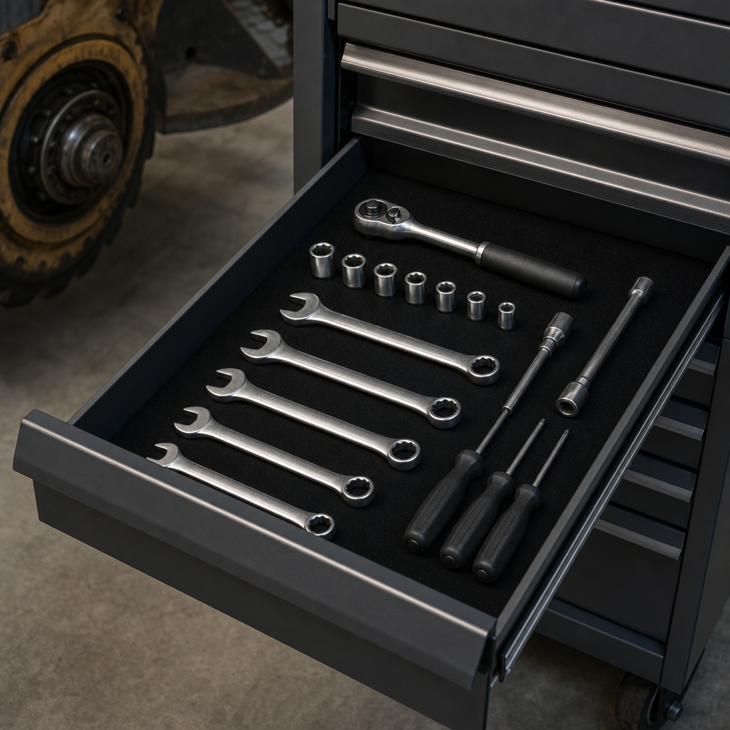 Rubber Inlay Drawer Mat for 650mm Wide Tool Cabinets