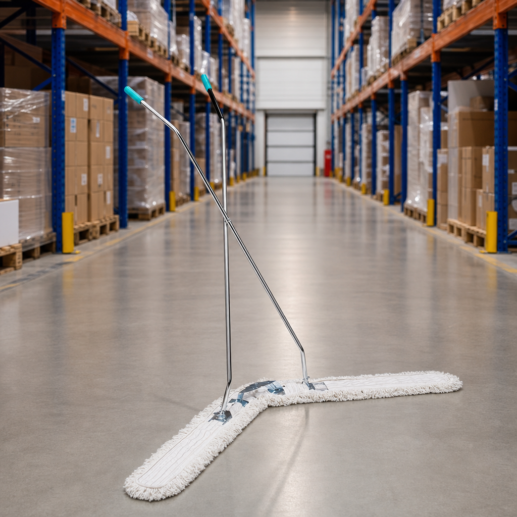 Scissor Sweeper Mop with Steel Frame and Cotton Heads