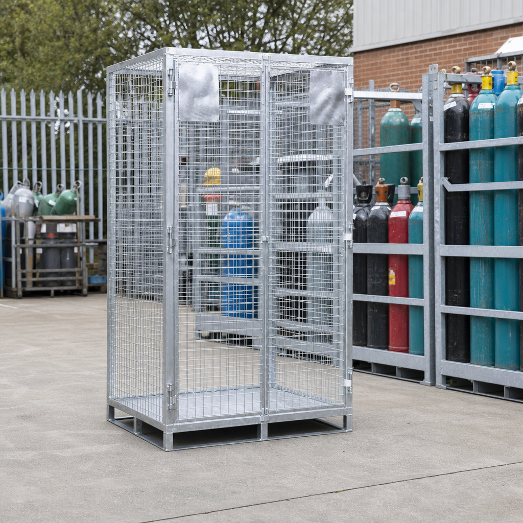 Security Mesh Cage Pallet for Gas Cylinder Storage